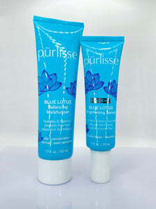 Purlisse Blue Lotus Balancing Moisturizer & Brightening Serum  - Full Size - SEALED, no box