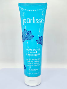Purlisse Blue Lotus 4-in-1 Cleansing Milk